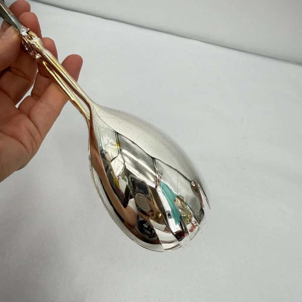 International Silver Company Scissor Salad Tongs Silverplate Serving Utensil